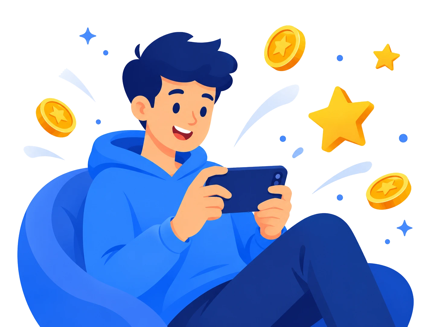 Persona che usa uno smartphone per attività digitali